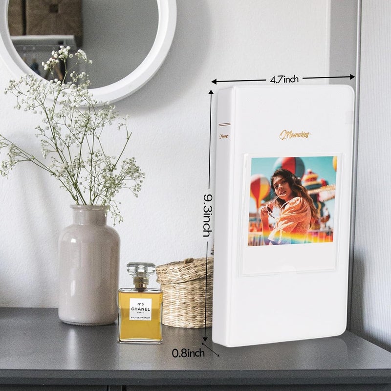 Rieibi Photo Album for Fujifilm Instax Wide210Wide300Wide400 Camera Album for Polaroid 34x43 Inch Wide Film 64 Pockets Photo Album for Instax Wide 400 Album For Polaroid Album Photo storage - Image 2