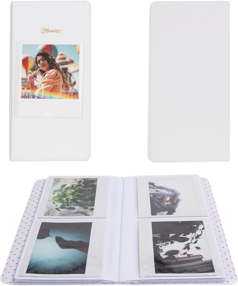 Rieibi Photo Album for Fujifilm Instax Wide210Wide300Wide400 Camera Album for Polaroid 34x43 Inch Wide Film 64 Pockets Photo Album for Instax Wide 400 Album For Polaroid Album Photo storage - Image 1
