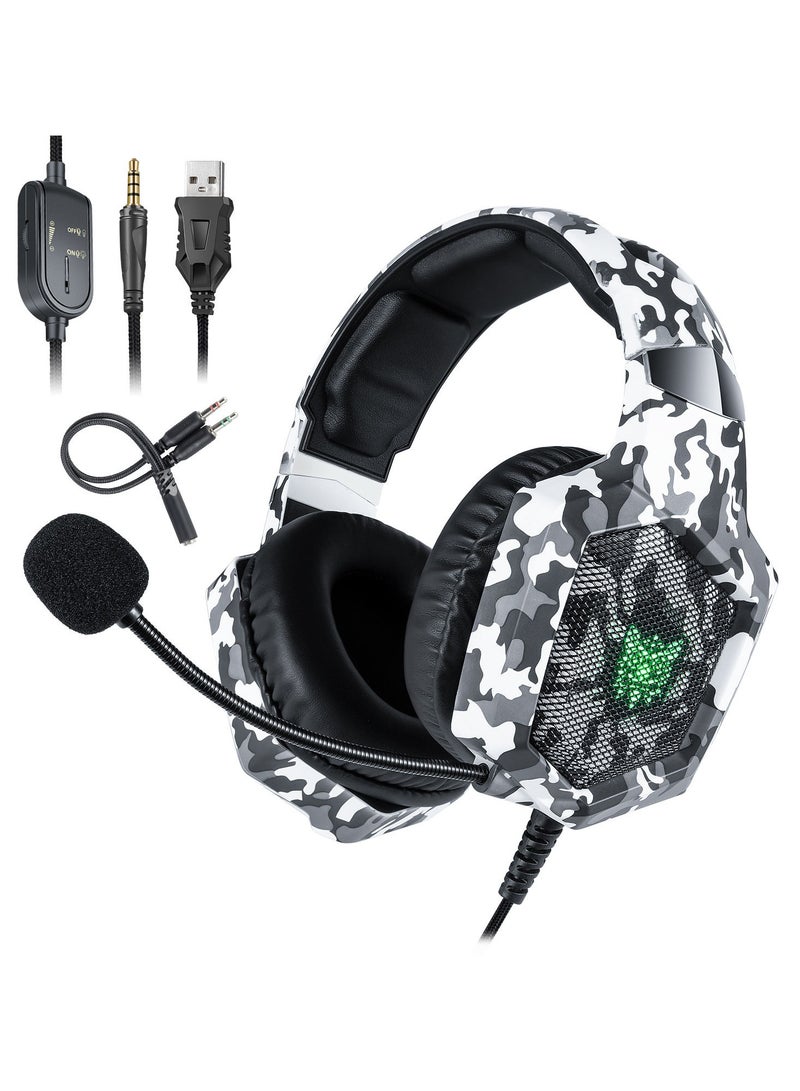 onikuma K8 Stereo Wired Over-Ear Gaming Headphones With Mic For PS4/PS5/XOne/XSeries/NSwitch/PC - Image 1