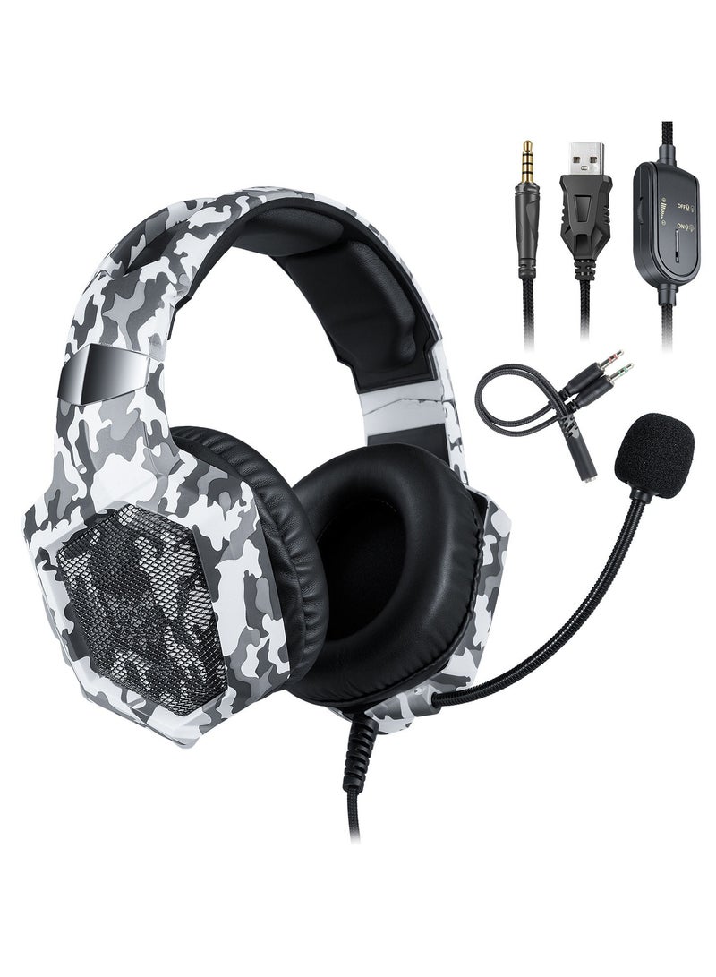 onikuma K8 Stereo Wired Over-Ear Gaming Headphones With Mic For PS4/PS5/XOne/XSeries/NSwitch/PC - Image 2