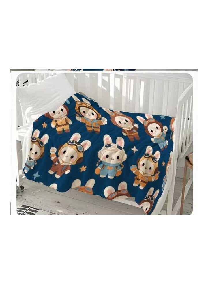 عام بطانية رقيقة من الفانيلا (دافئة ومريحة، ومناسبة للنوم واستخدام الألعاب وإزالة الغبار ومقاومة للرمل) 150 سم * 200 سم - 215 - Image 1