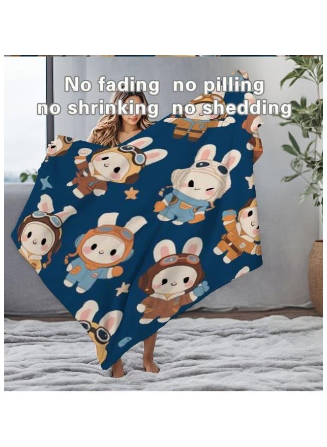 عام بطانية رقيقة من الفانيلا (دافئة ومريحة، ومناسبة للنوم واستخدام الألعاب وإزالة الغبار ومقاومة للرمل) 150 سم * 200 سم - 215 - Image 4