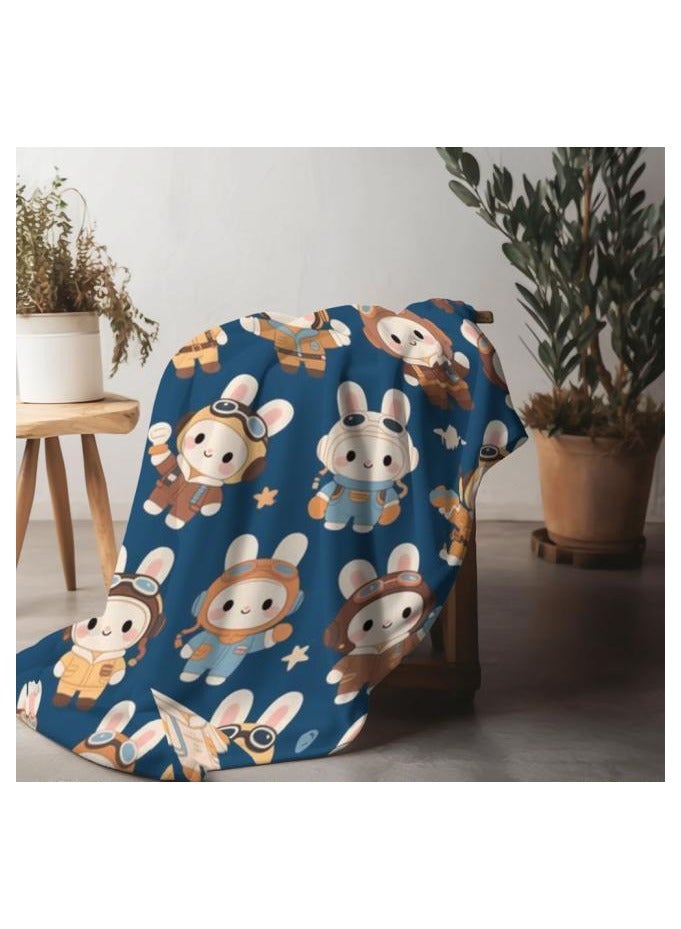 عام بطانية رقيقة من الفانيلا (دافئة ومريحة، ومناسبة للنوم واستخدام الألعاب وإزالة الغبار ومقاومة للرمل) 150 سم * 200 سم - 215 - Image 5