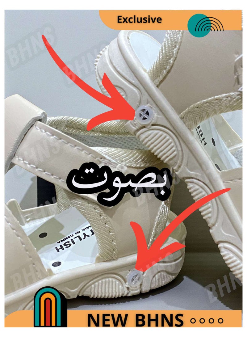 stylish Children's sandal with sound - children's sound shoes - children's sandal with whistle | Sole with whistle, sound sandal shoes for girls and boys, children's shoes and comfortable sandal slippers, children's sound shoes with modern designs and suitable for children's gifts - Image 2