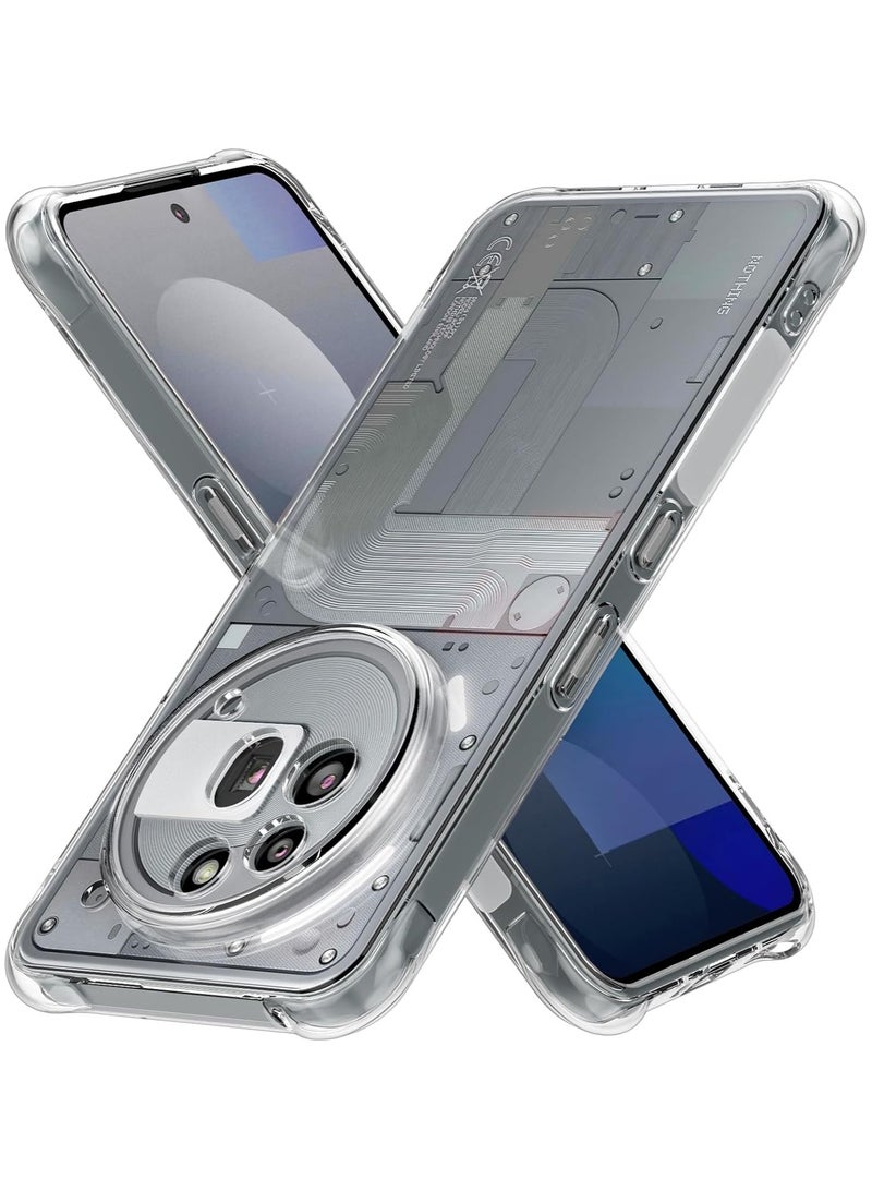 Nothing Phone 3a Pro Crystal Clear Back Cover Case 360 Degree Protection Shock Proof Design Transparent Back Cover Case for Nothing Phone 3a Pro  - Image 1
