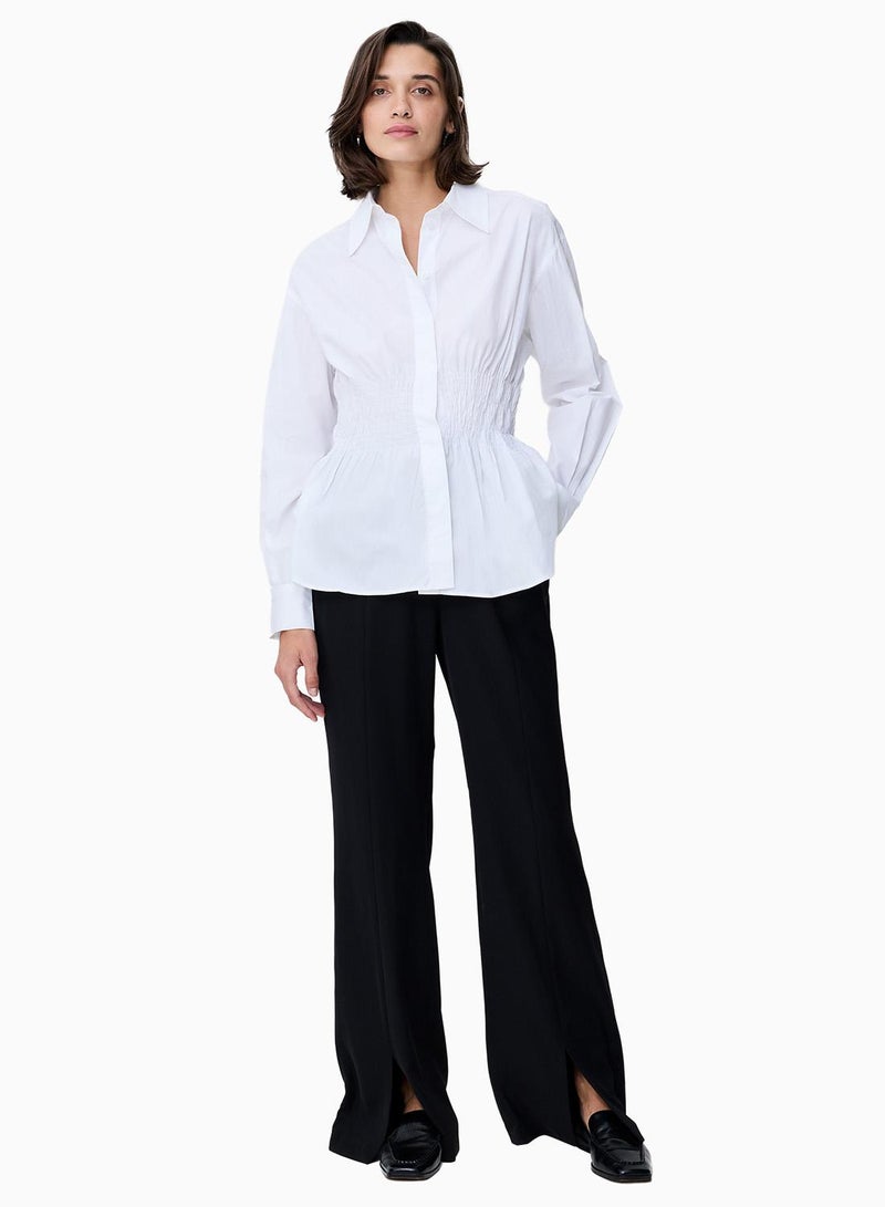 French Connection Cambria Cotton Smocked Shirt - Image 1