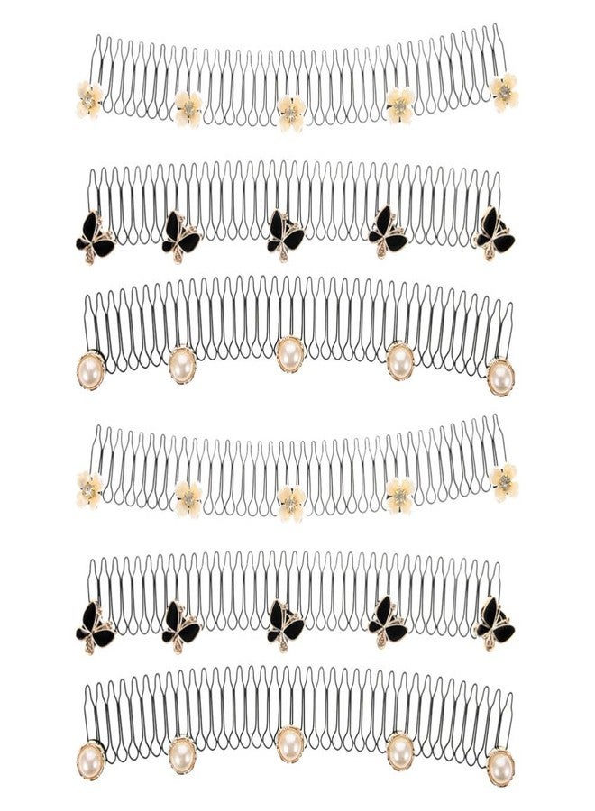 Beaupretty 6 Pieces U Pin Hair Clip Combs Fashion Shaper Hair Finishing Fixer Combs Invisible Hair Insert Comb for Women Girls - Image 1