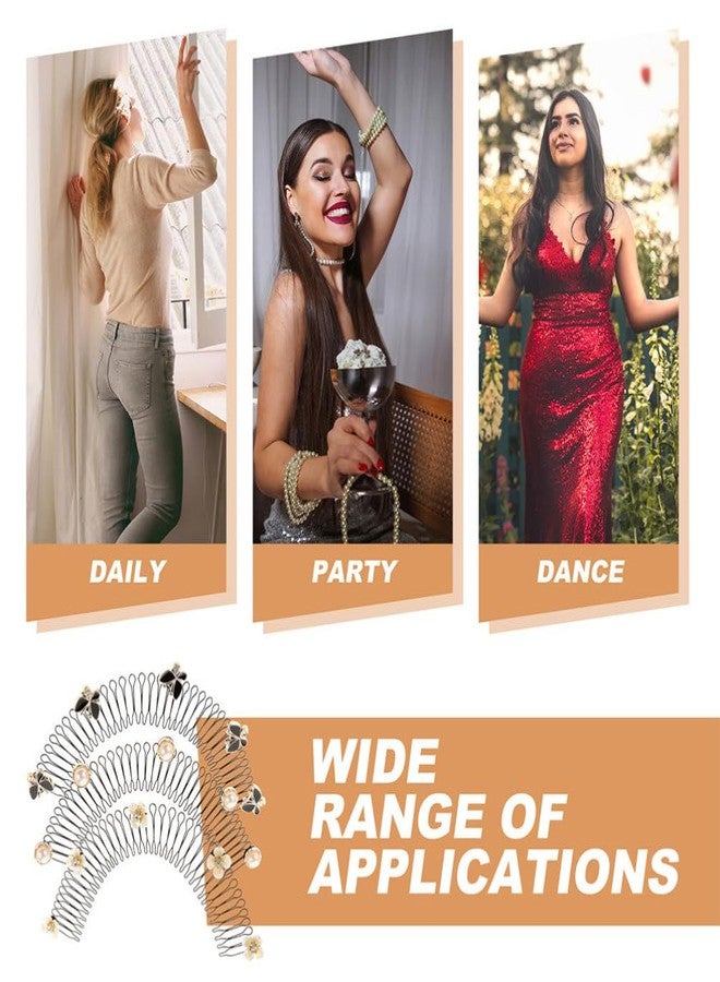 Beaupretty 6 Pieces U Pin Hair Clip Combs Fashion Shaper Hair Finishing Fixer Combs Invisible Hair Insert Comb for Women Girls - Image 4