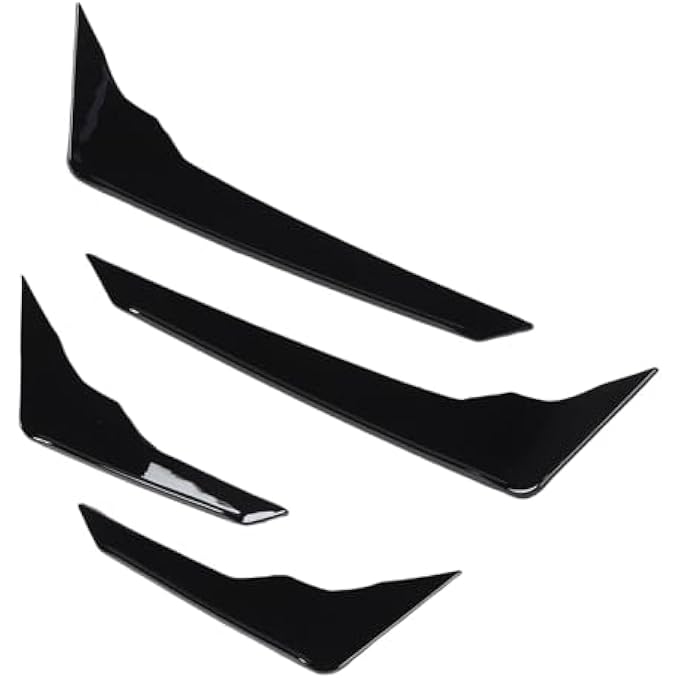 Jiawu Improved Aerodynamics in Front of the Bumper Bumper Sideways for FY S-Line 2021-2024, 2 PCs for Sports Car Lovers (Glossy Black) - Image 1