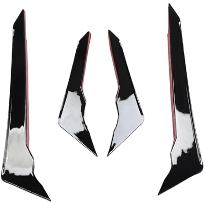 Jiawu Improved Aerodynamics in Front of the Bumper Bumper Sideways for FY S-Line 2021-2024, 2 PCs for Sports Car Lovers (Glossy Black) - Image 3