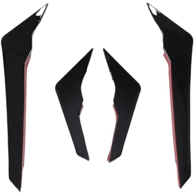 Jiawu Improved Aerodynamics in Front of the Bumper Bumper Sideways for FY S-Line 2021-2024, 2 PCs for Sports Car Lovers (Glossy Black) - Image 5