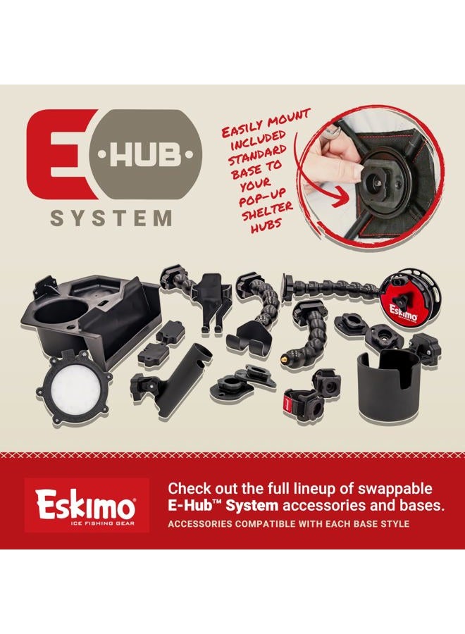 Eskimo ® E-Hub Flip Shelter Base (2-Pack), Shelters, Black, Locking Connection, E-Hub System, 44629 - Image 5