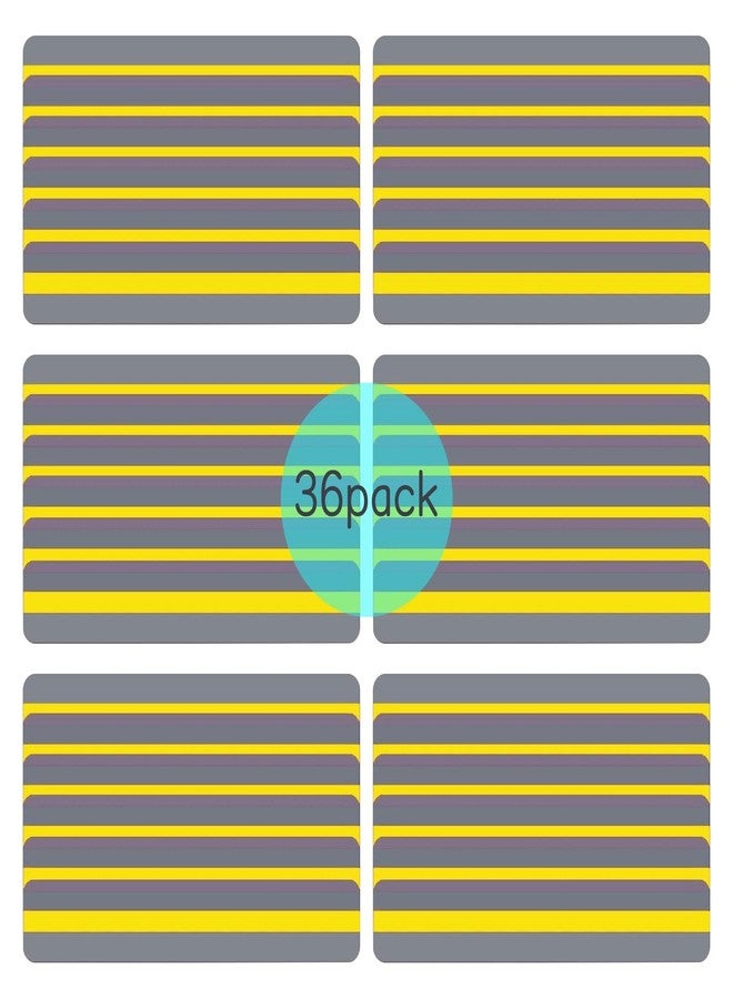Heetobcos 36 Pieces Guided Reading Strips Colored Yellow Overlay Highlight Bookmarks Reading Strips Help with Dyslexia for Crystal Children and Teacher Supply - Image 2