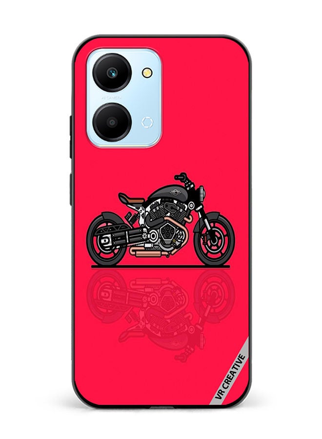 VR CREATIVE Protective Case Cover For Honor Play7T Bike Design Multicolour - Image 1