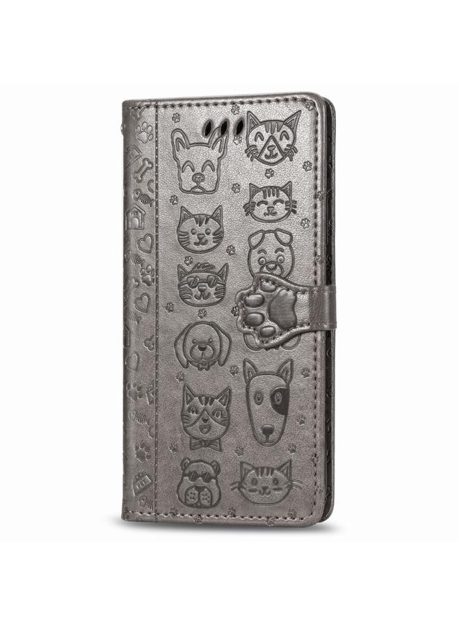S-TOP Case For iPhone 11 Pro Cute Cat and Dog Embossed Horizontal Flip PU Leather Casewith Holder / Card Slot / Wallet / Lanyard - Image 2