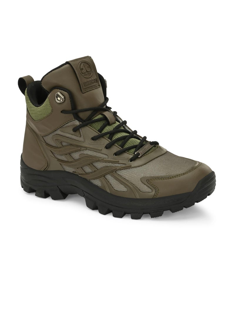OFF LIMITS Men RAFTAR Outdoor Shoes, Olive, 7 UK - Image 1