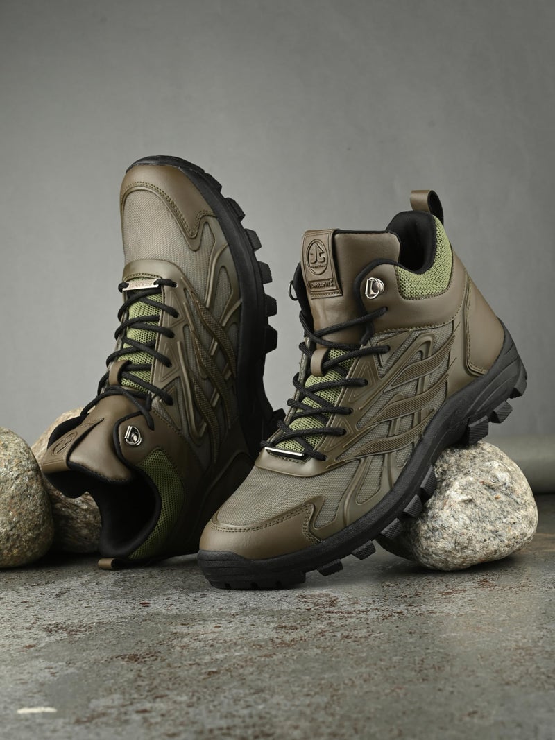 OFF LIMITS Men RAFTAR Outdoor Shoes, Olive, 7 UK - Image 2