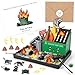 Halloscume 238 Pcs Valentines Funny Gifts Dumpster Flame Zen Garden for Desk 8 Mini Zen Garden Kit Sand Tray Therapy Kit Mini Dumpster Decor Novelty Gift for Office Work Stress Relief - Image 2