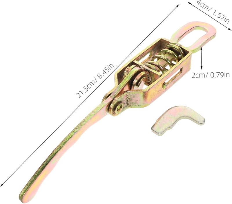 قفل مزلاج حديد مجلفن ثقيل للمقطورات والشاحنات، مزلاج زنبركي آمن للأمتعة - Image 3
