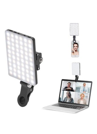 LED Video Light with Clip, 3 Light-Modes and 10-Level Brightness Dimmable Selfie Light, Built-in 2000 mAh Rechargeable Batteries for Live Streaming, Photography/Selfie, Video Conference - pzsku/ZFE5AE93A3F2D0CD26344Z/45/_/1701339218/2afdd254-9ce0-4faf-a0b3-2836f2c0a30d