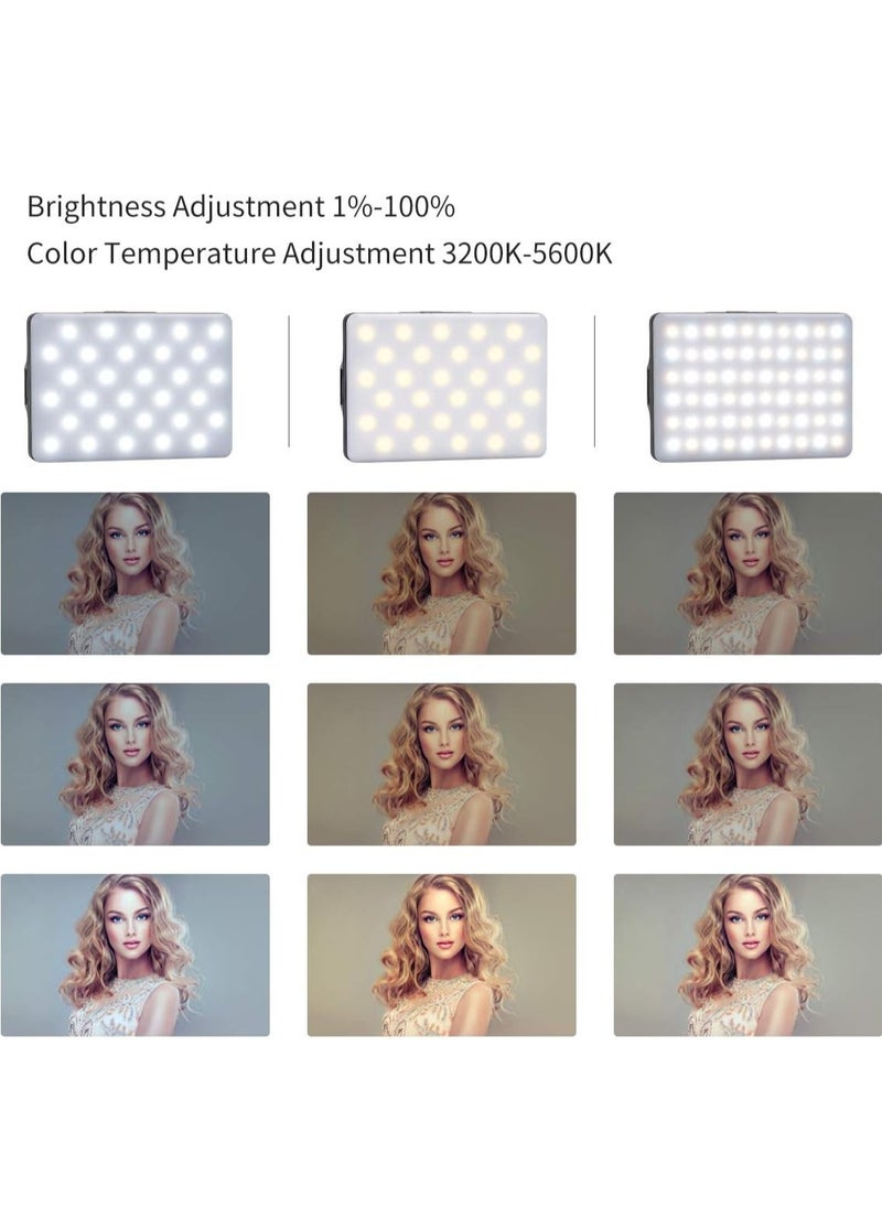 Generic LED Video Light with Clip, 3 Light-Modes and 10-Level Brightness Dimmable Selfie Light, Built-in 2000 mAh Rechargeable Batteries for Live Streaming, Photography/Selfie, Video Conference  - Image 2