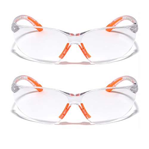 Robustt Scratch-resistant, UV-protected, dust-protected polycarbonate unbreakable safety goggles (Transaparent, Pack of 2) - Image 1