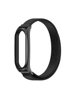 Generic Replacement Strap For Xiaomi Mi Band 6 / 5 / 4 / 3 Mijobs Nylon Loop Plus Watch Band Watch Band Black 
