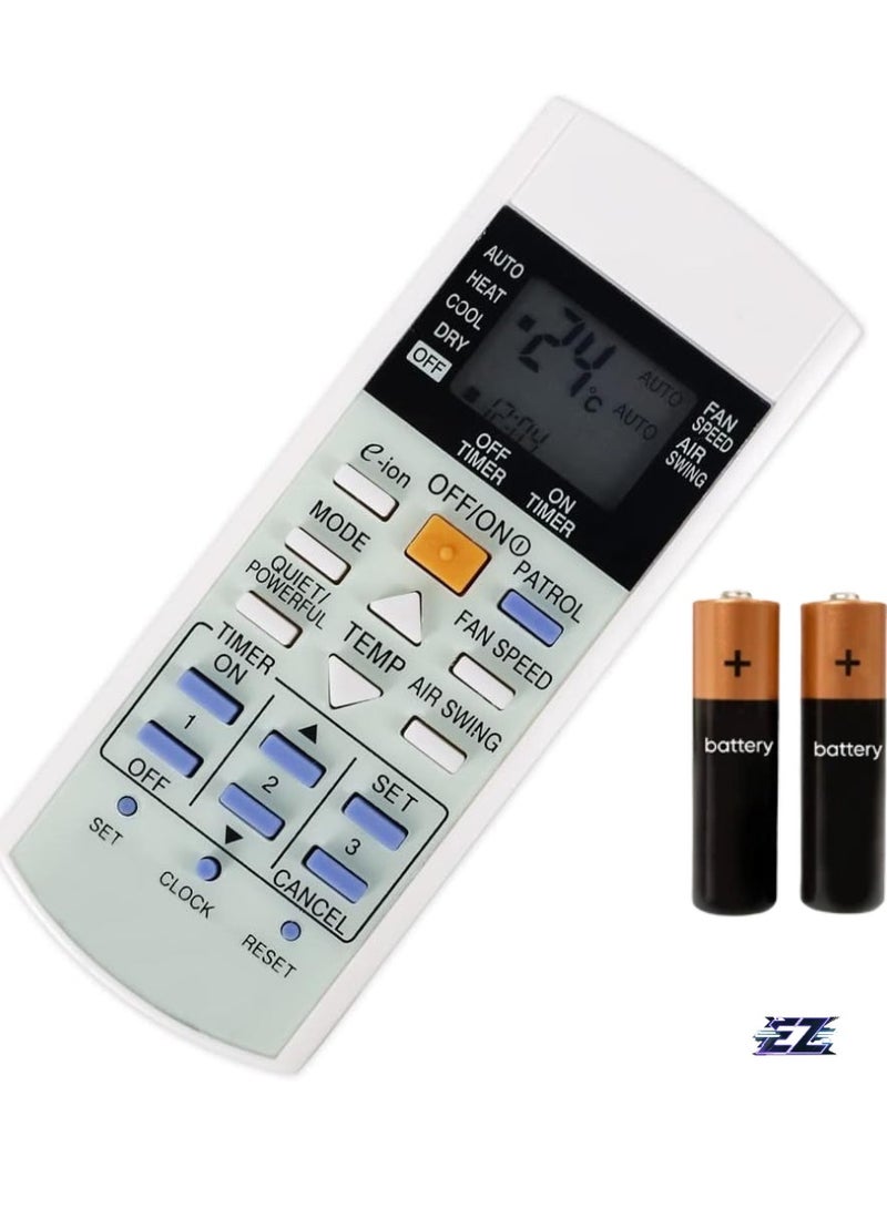 ELTRAZONE General Replacement Remote Control for Panasonic AC Models A75C3058, A75C3173, A75C2989, A75C3068, A75C2988, A75C2604, A75C3169, A75C2582, A75C3300, A75C2817, A75C3060, A75C3298, A75C2821 – Easy Control, Battery Included - Image 1