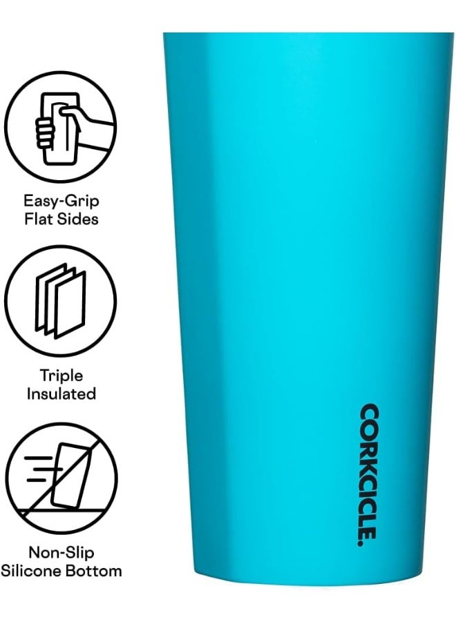 CORKCICLE - Corkcicle Capri Blue Cold Cup Insulated Tumbler with Straw, 710ml (Capri Blue) - Image 1
