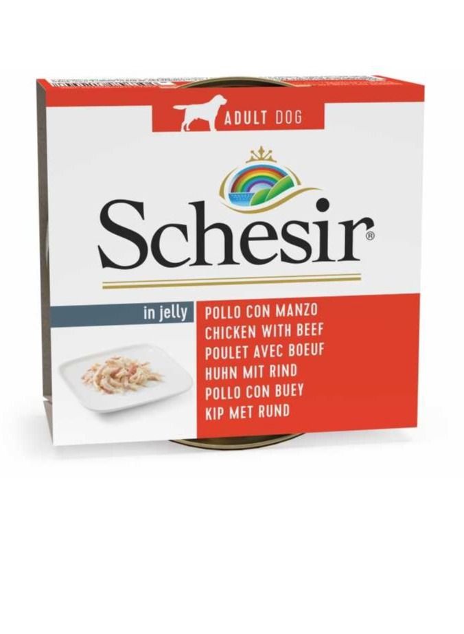 Schesir Chicken Fillets With Beef Dog Wet Food - Image 1