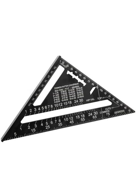 Carpenter's Square Protractor Metric Triangle Ruler 180 mm 7 Inch Square High Precision Measuring Tool for Carpenters