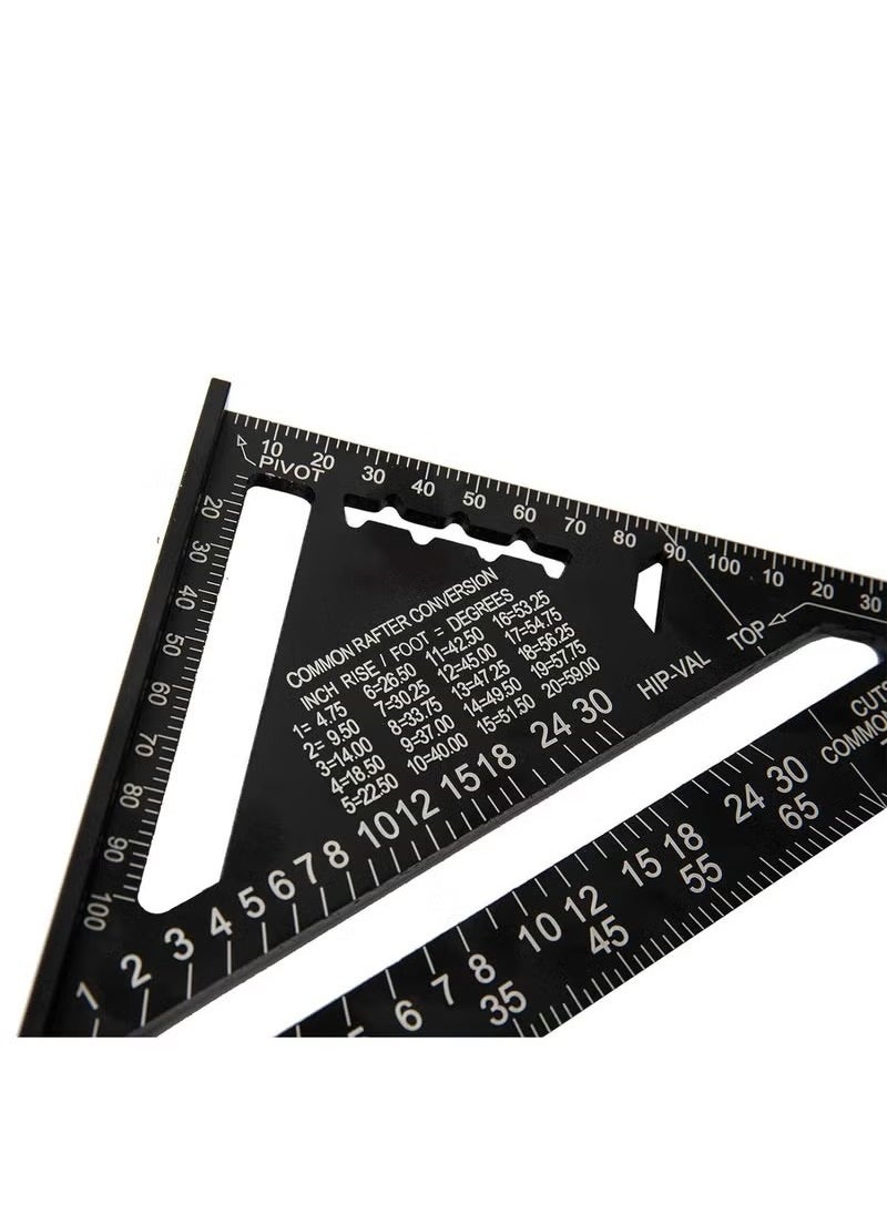Generic Carpenter's Square Protractor Metric Triangle Ruler 180 mm 7 Inch Square High Precision Measuring Tool for Carpenters  - Image 3