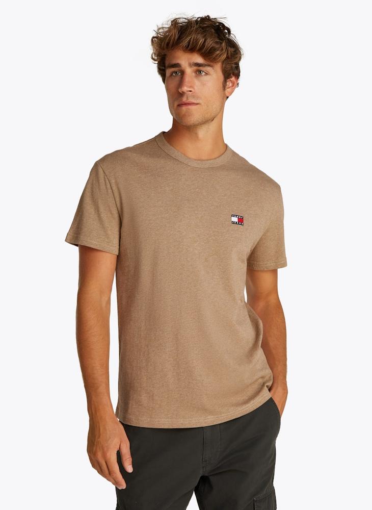 TOMMY JEANS Regular Fit Cotton Badge T-Shirt  - Image 1