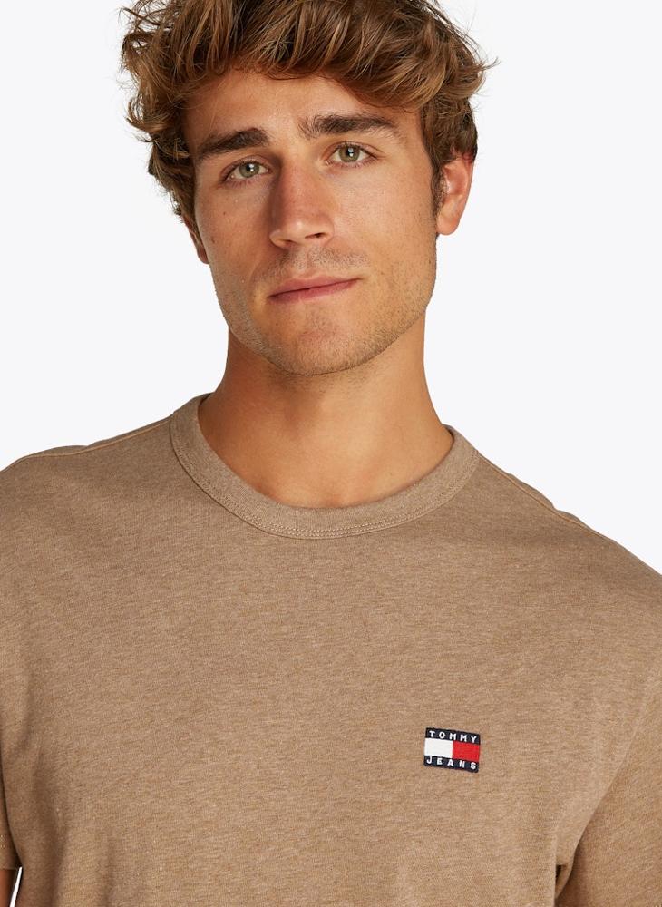 TOMMY JEANS Regular Fit Cotton Badge T-Shirt  - Image 3