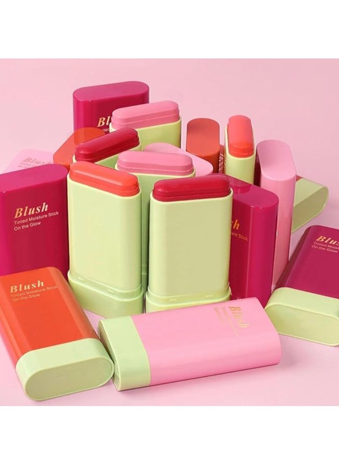 Huda-moji On-the-Glow Blush Stick (Ruby the reddish magenta one 04, 15g)