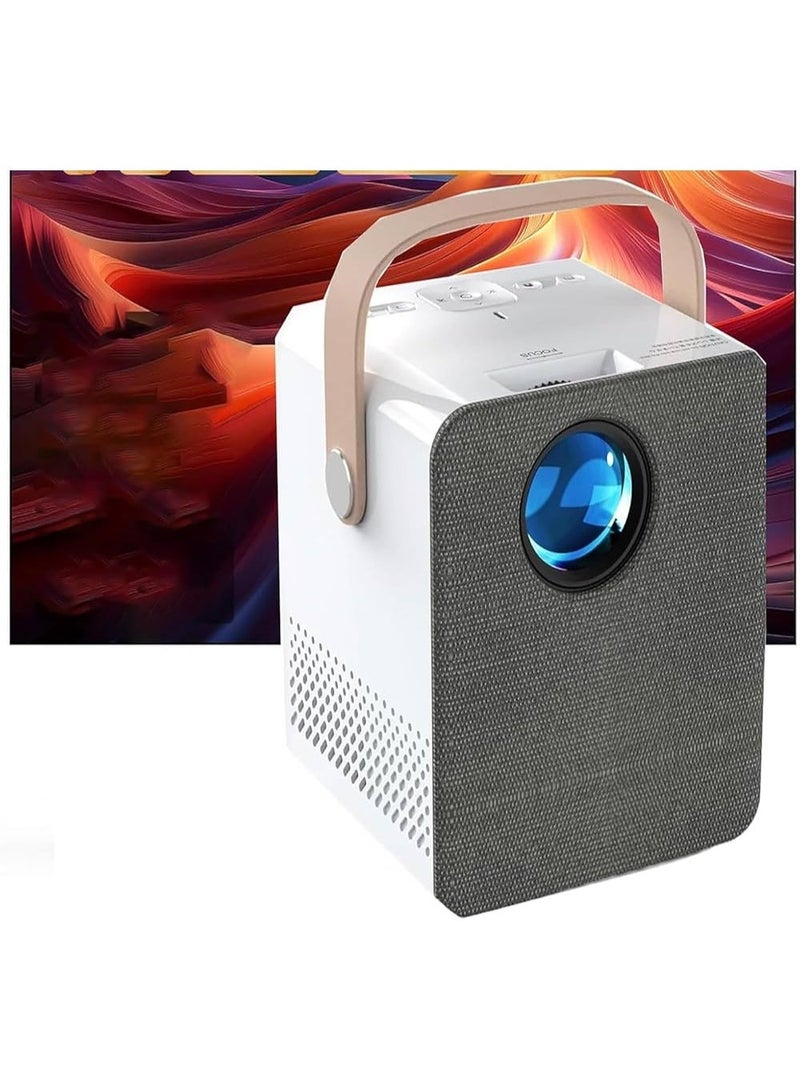 المهوس الفضاء جهاز عرض فيديو مزود بشبكة واي فاي وبلوتوث 5G، يدعم دقة 1080 بكسل و4K، شاشة مقاس 200 بوصة، جهاز عرض أفلام محمول مزود بمكبر صوت مدمج - Image 4