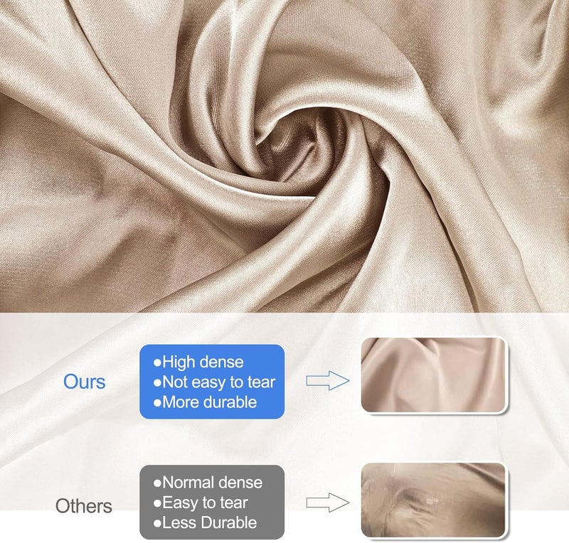 Zelimun Satin Pillow Case for Contour Pillow Memory Foam Pillow Case 150 x 91 x 33 x 22 cm Soft Pillow Case for Sleeping Pillow Champagne - Image 5