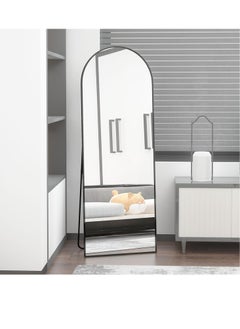 POWER Arched Full Length Mirror 165cm-50cm, Floor Standing Mirror, Unique Vertical Mirror, Metal Frame Mirror, for Living Room, Bedroom, Entrance, and Bathroom(Black）  - Image 5