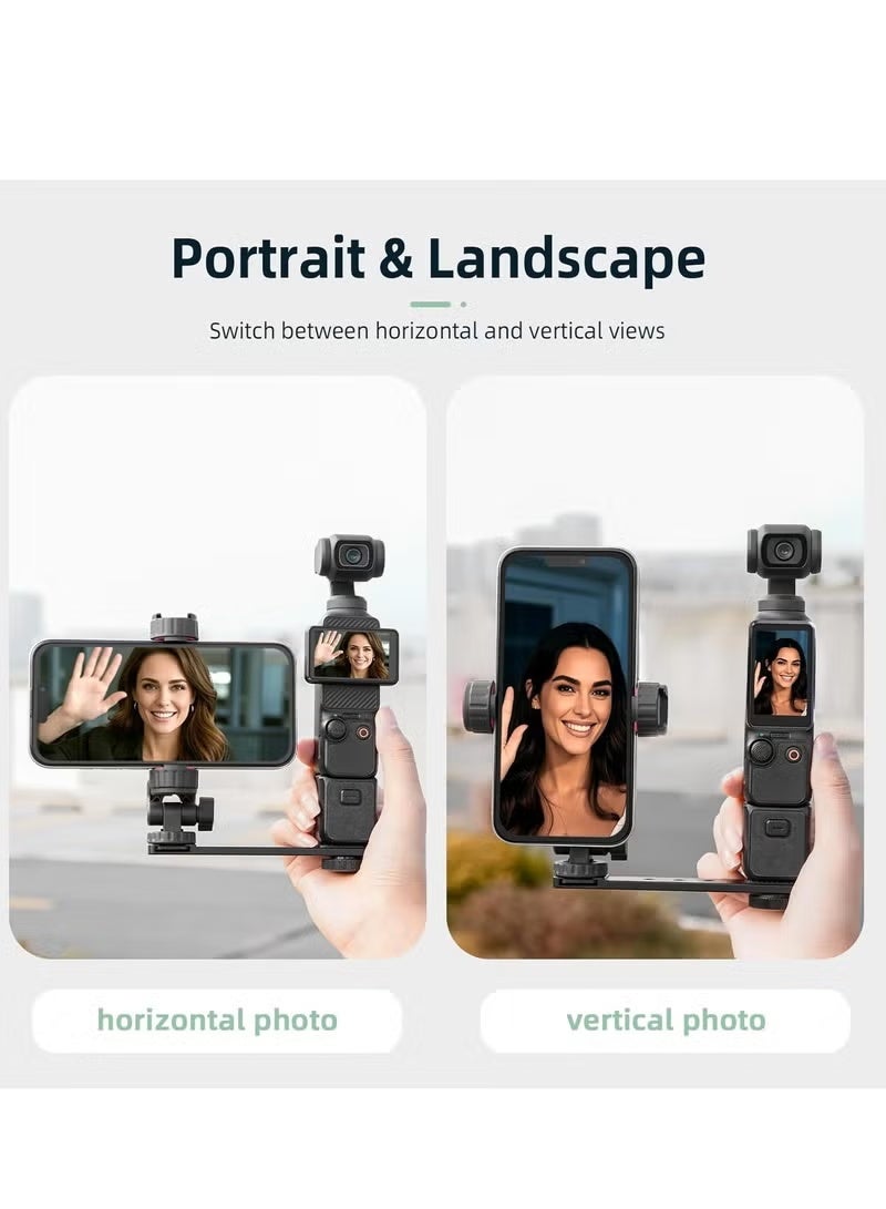 حامل هاتف DJI Osmo Pocket 3، محول توسيع معدني، مشبك هاتف لملحقات DJI Osmo Pocket 3 Creator Combo - Image 4