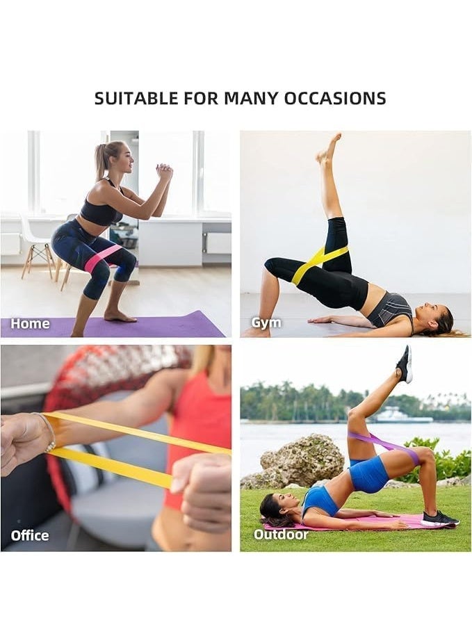 Professional exercise resistance bands with a long design made of natural latex, ideal for strength and leg training. - Image 3