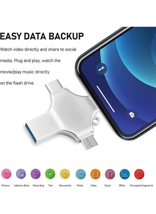 Generic - Photo Stick USB Flash Drive 256GB Memory Stick USB 3.0 High Speed Thumb Drives Portable Mini Jump Drive Storage Device External Storage for Smartphone/Laptop/PC/Android - Image 1