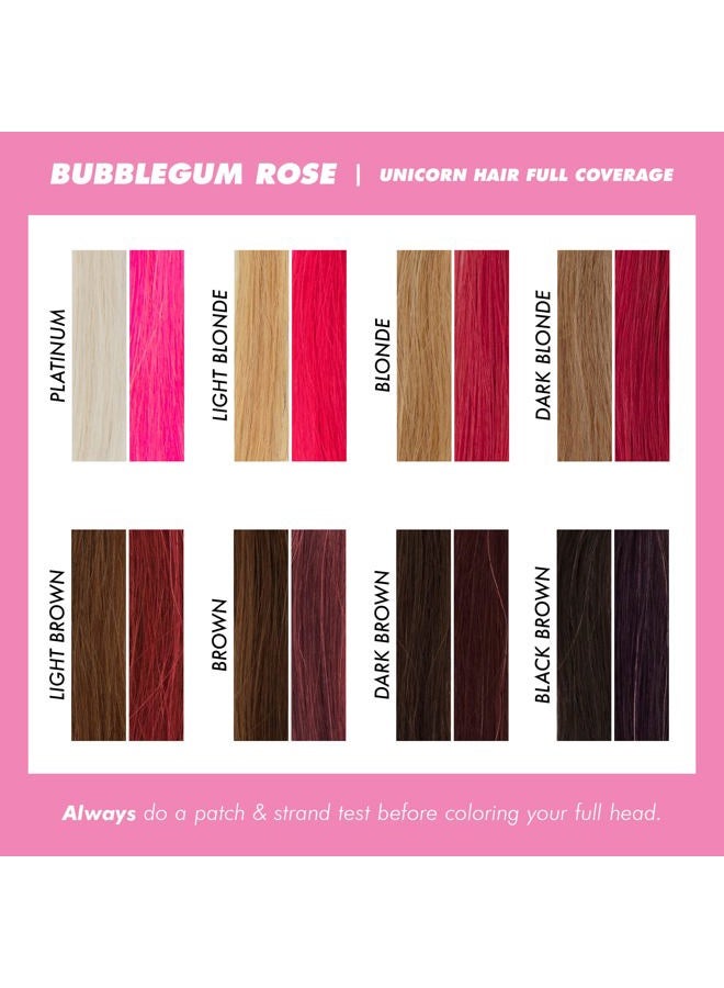 Lime Crime (Bubblegum Rose) - Lime Crime Unicorn Hair Semi-Permanent Hair Dye Bubblegum Rose (Warm Rose) Fantasy Hair Colour, 198mls - Image 5