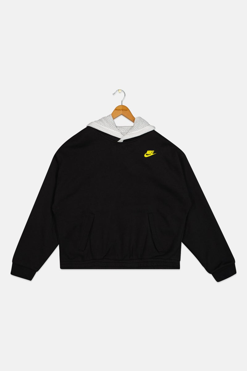 Nike Kids Boy Loose Fit Brand Logo Outdoor Reversible Hoodie, Multicolor - Image 2