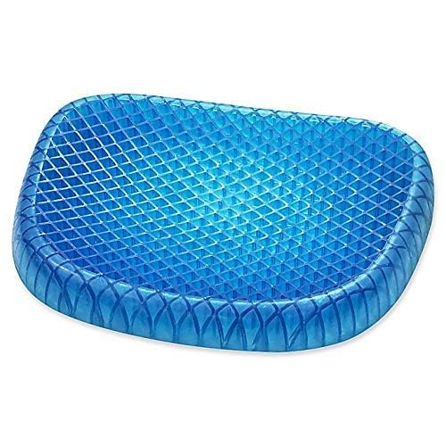 DIKPUL GROUP DIKPUL GROUP Honeycomb Gel Seat Cushion Breathable Durable Portable Cushion Seat Pad Helps in Relieving Back Spine HIPS Pain Gel Cushion Pads with NonSlip Cover for Home Office Car Wheelchair  - Image 1