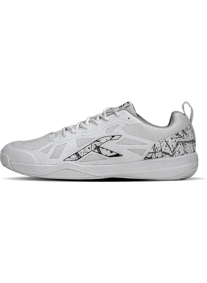 HUNDRED Blade Unisex-Adult Badminton Shoes (Non Marking) | Lightweight & Durable (White/Black, 11Uk) - Image 4