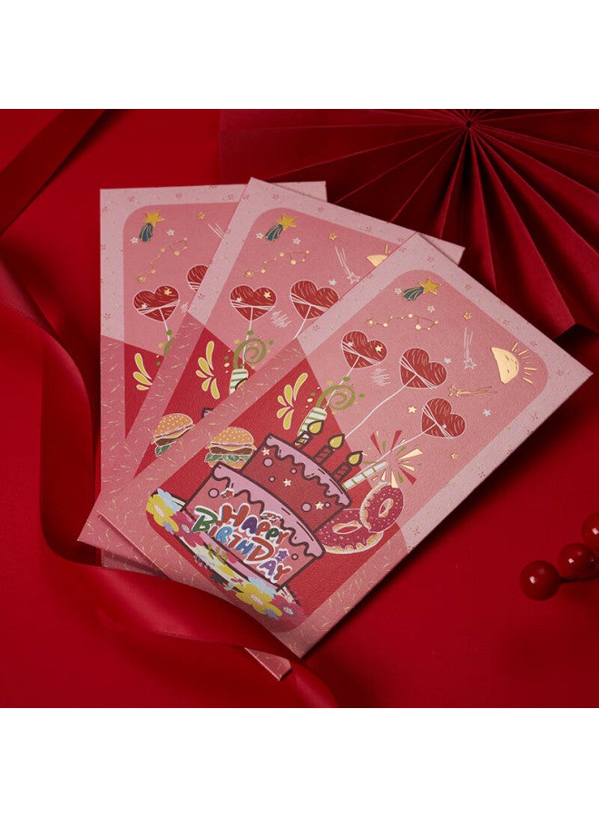 Jiayan Birthday Red Envelopes For Children's Birthday Party, Pack Of 6, Each With 1000 Rmb - Image 2