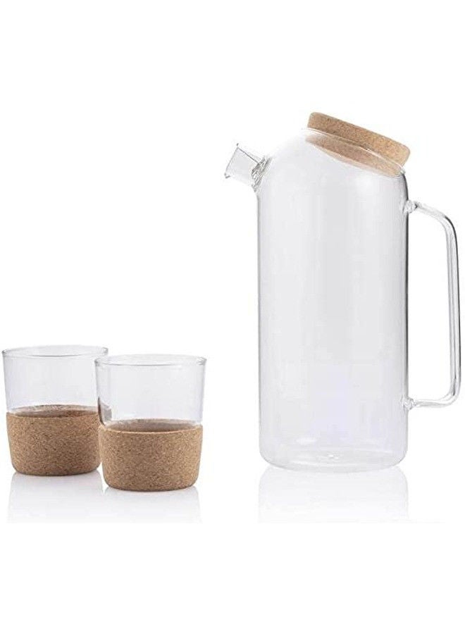 Rovatti Nevoso Zossen Glass Carafe with 2 Tumblers - Image 1