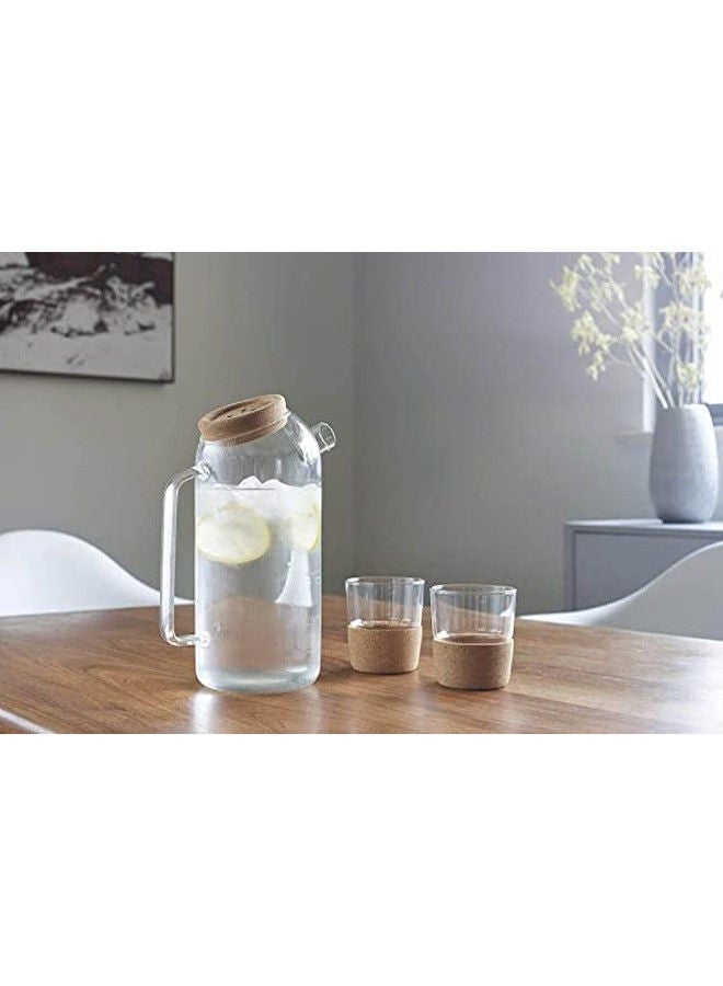 Rovatti Nevoso Zossen Glass Carafe with 2 Tumblers - Image 2