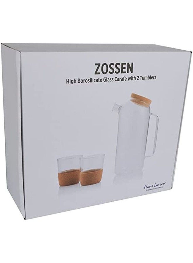 Rovatti Nevoso Zossen Glass Carafe with 2 Tumblers - Image 3