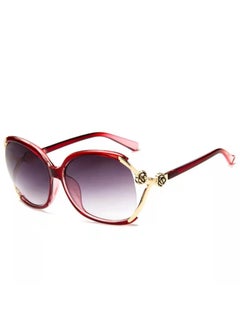 New Vintage Woman Camellias Oval Shape Sunglasses Fashion Brand Designer Sun Glasses Trendy Street Shoot Shades Gafas De Sol-Lenses Color:A2-Frame Color:As shown in the figu